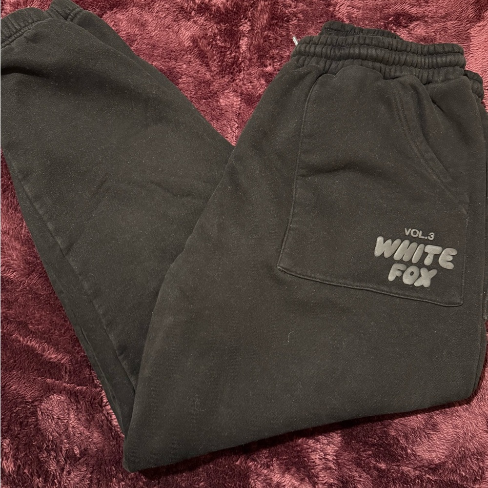 White Fox Black Onyx Sweat Pants
